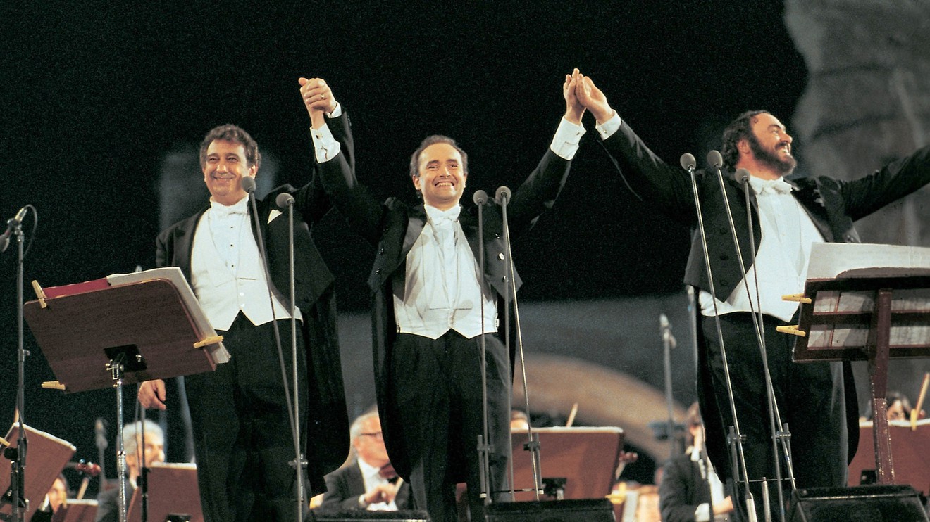 Tři tenoři - zrození legendy, Z první řady...