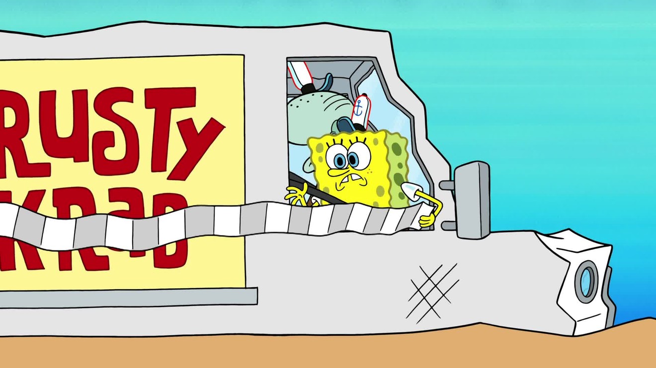 Spongebob v kalhotách