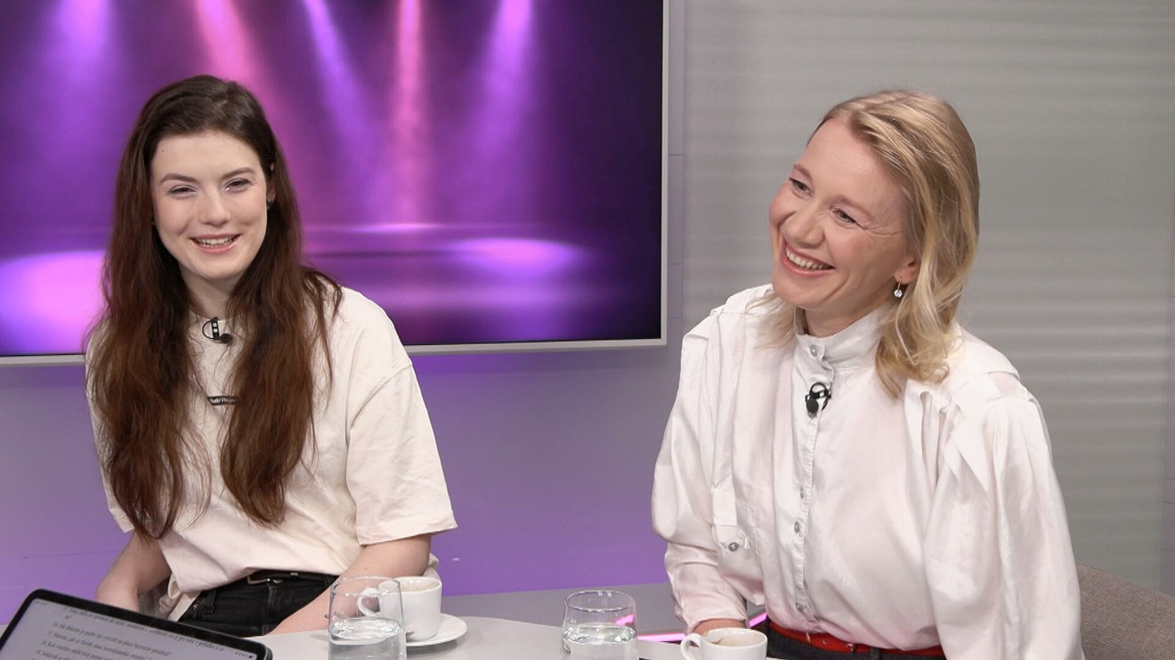 Herečka Sára Korbelová a koordinátorka intimity Martina Čurdová