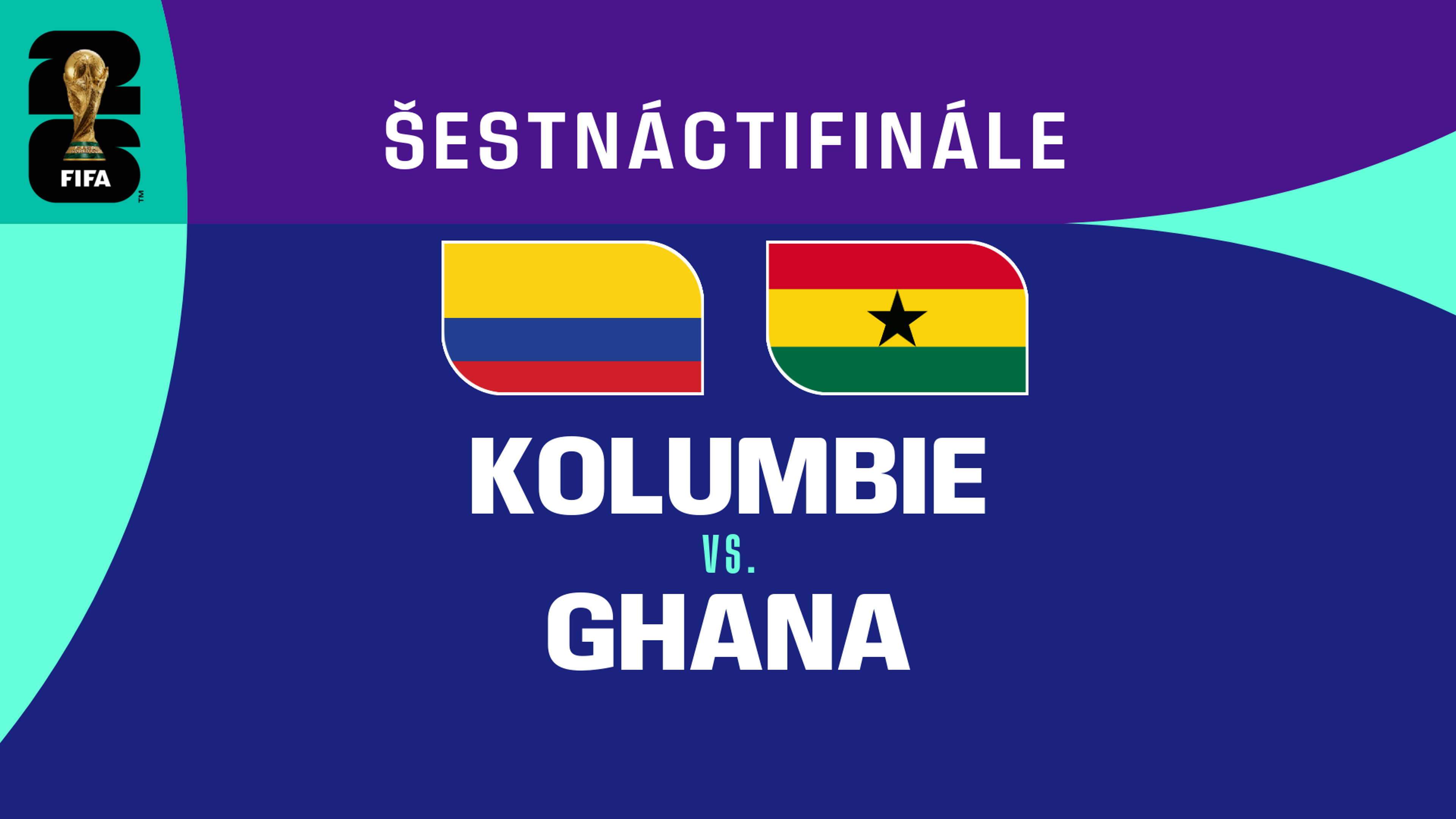 Kolumbie - Ghana | Šestnáctifinále | 4. 7. 2026