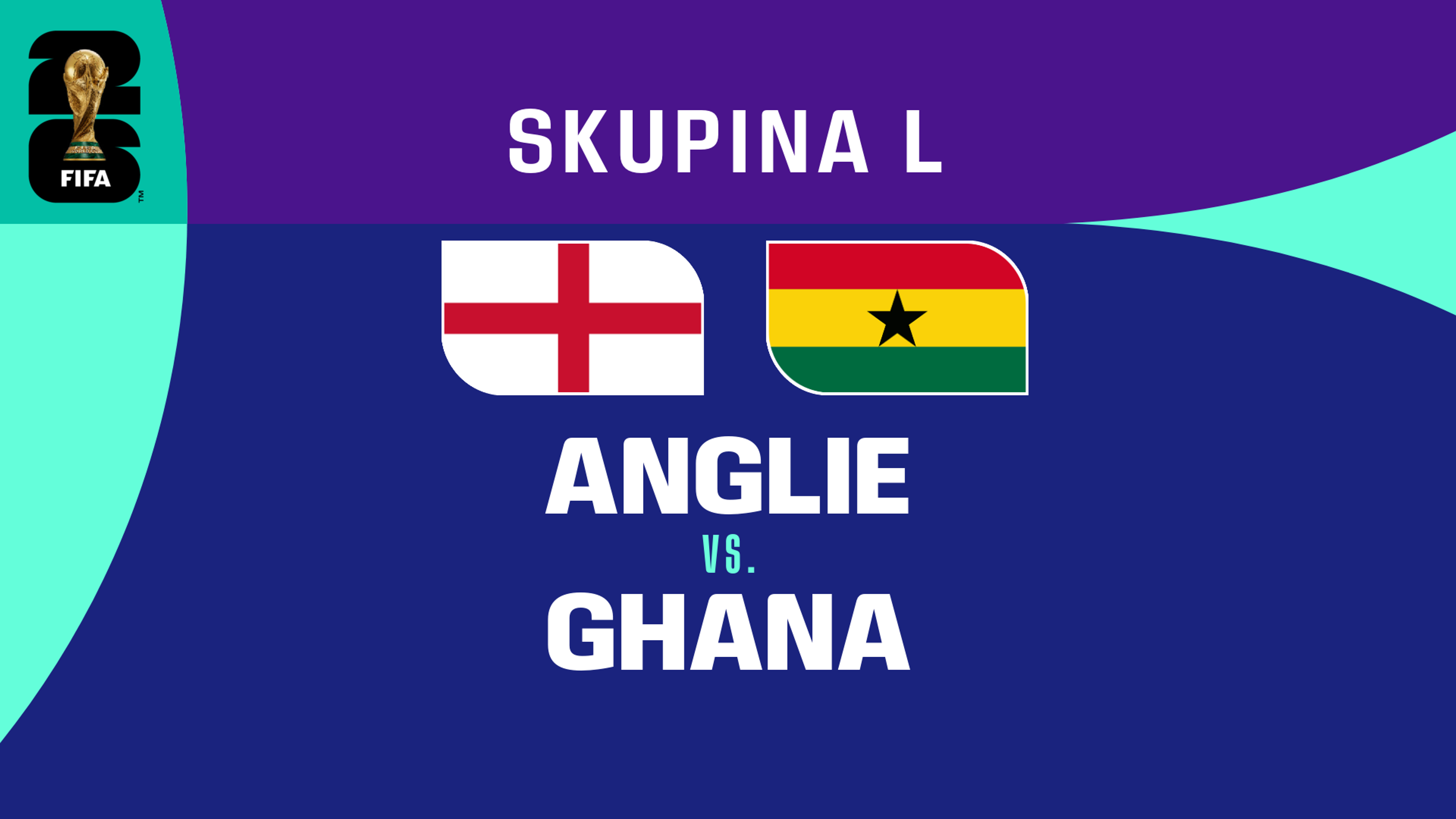 Anglie - Ghana | 23. 6. 2026