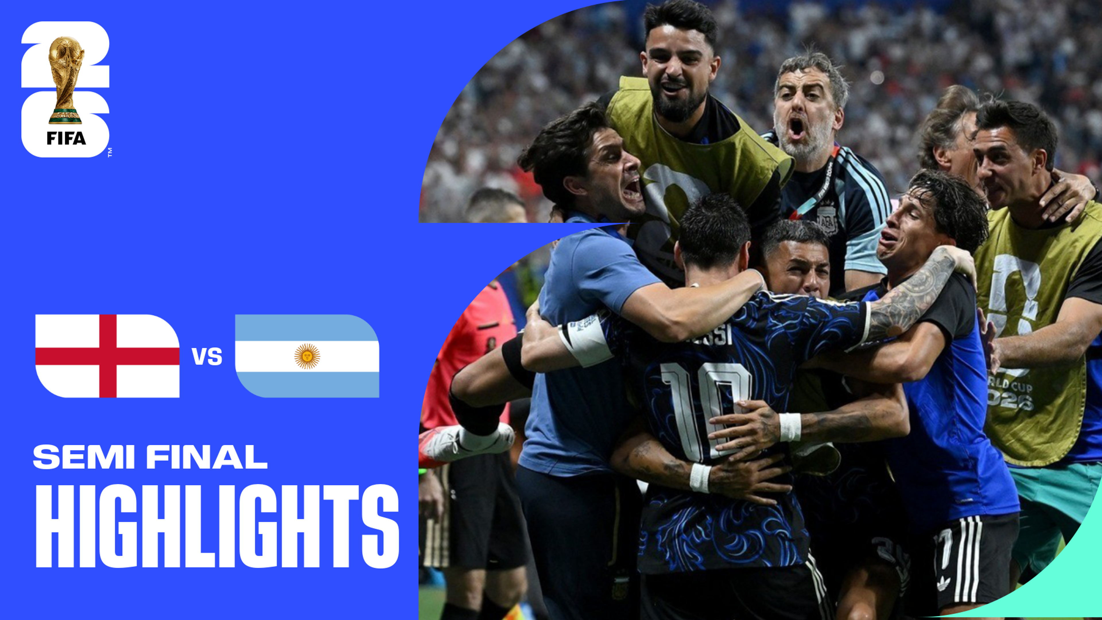 Anglie - Argentina | Semifinále | Prodloužený sestřih | 15. 7. 2026