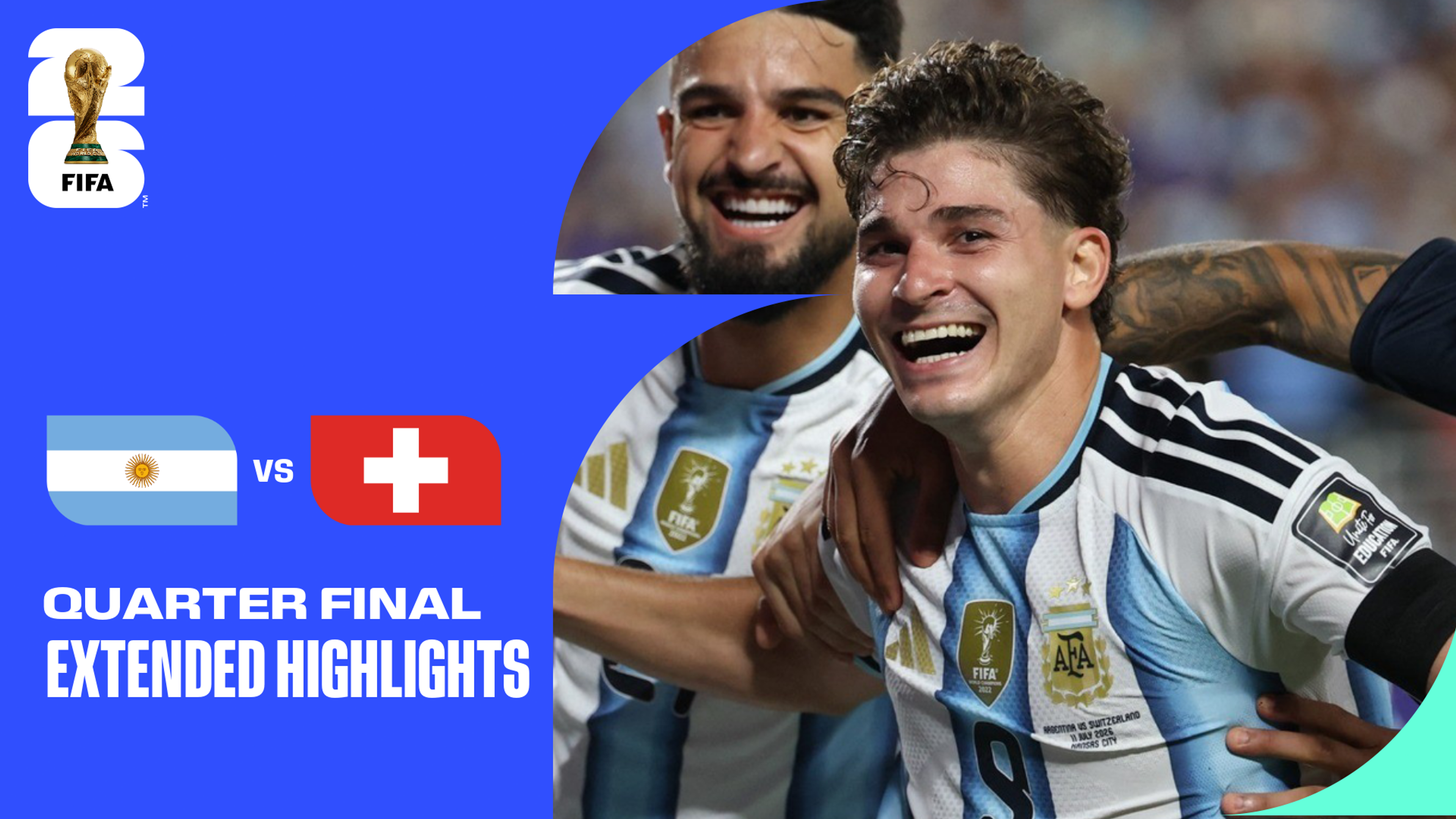 Argentina - Švýcarsko | Čtvrtfinále | Prodloužený sestřih | 12. 7. 2026