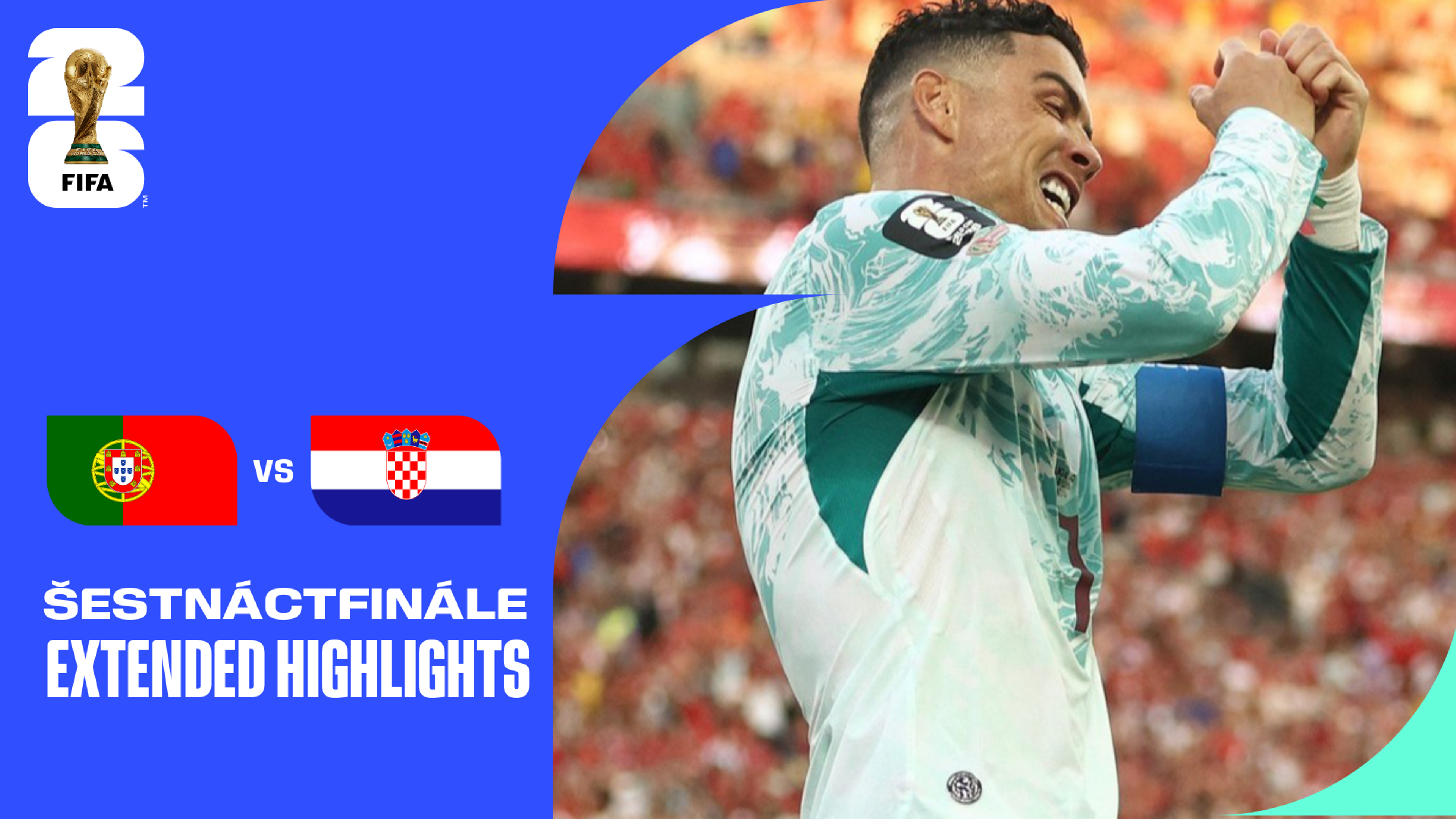 Portugalsko - Chorvatsko | Šestnáctifinále | Prodloužený sestřih | 3. 7. 2026