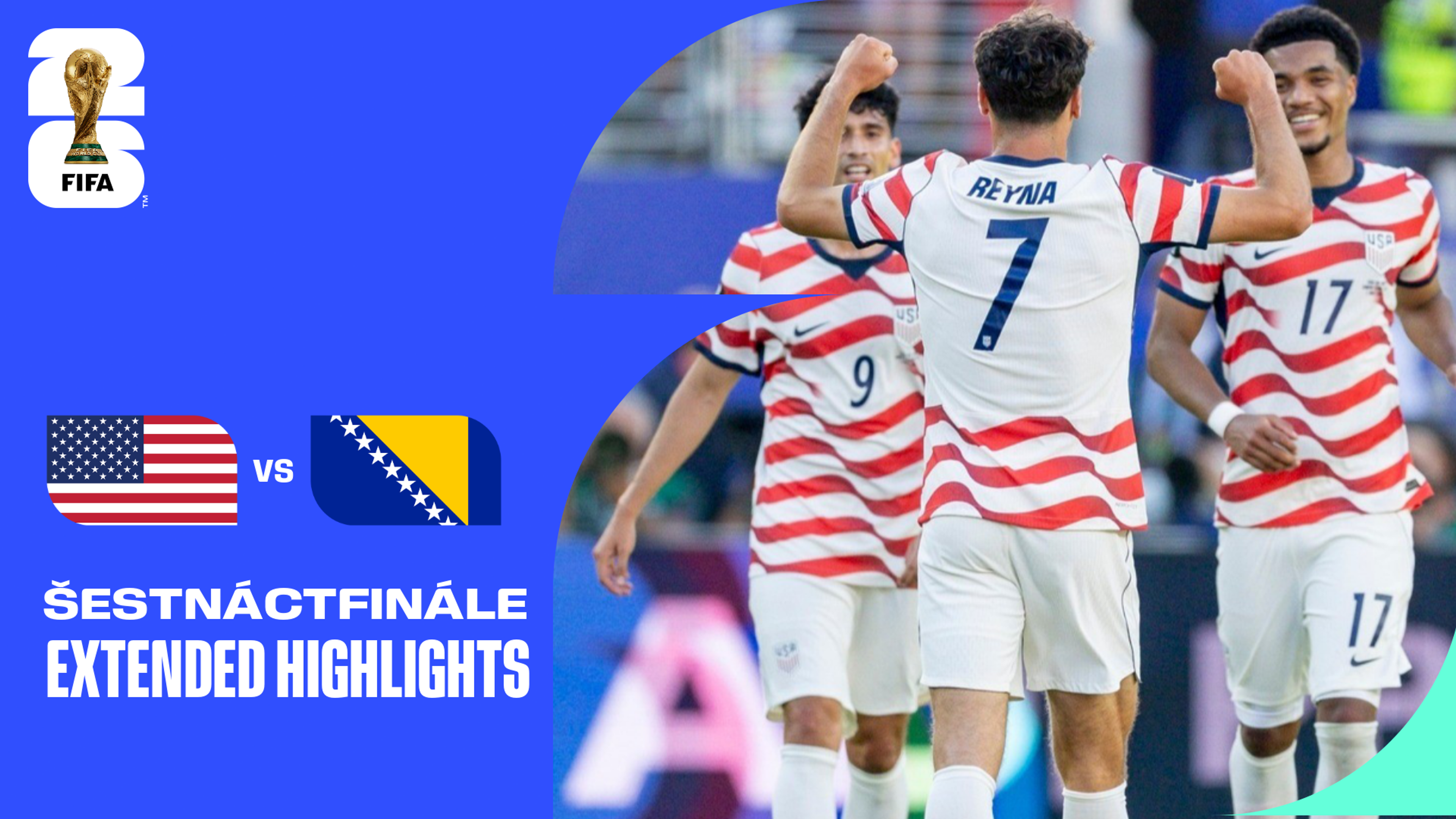USA - Bosna a Hercegovina | Šestnáctifinále | Prodloužený sestřih | 2. 7. 2026
