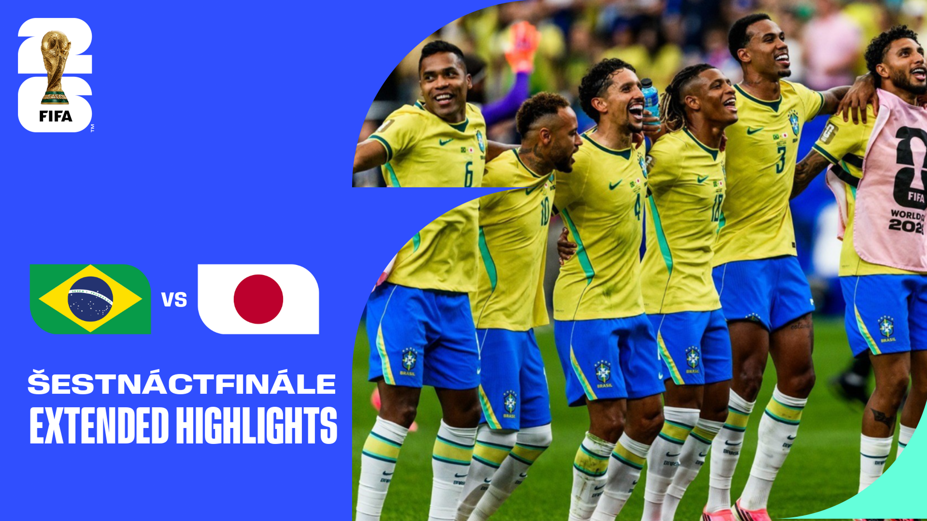 Brazílie - Japonsko | Šestnáctifinále | Prodloužený sestřih | 29. 6. 2026