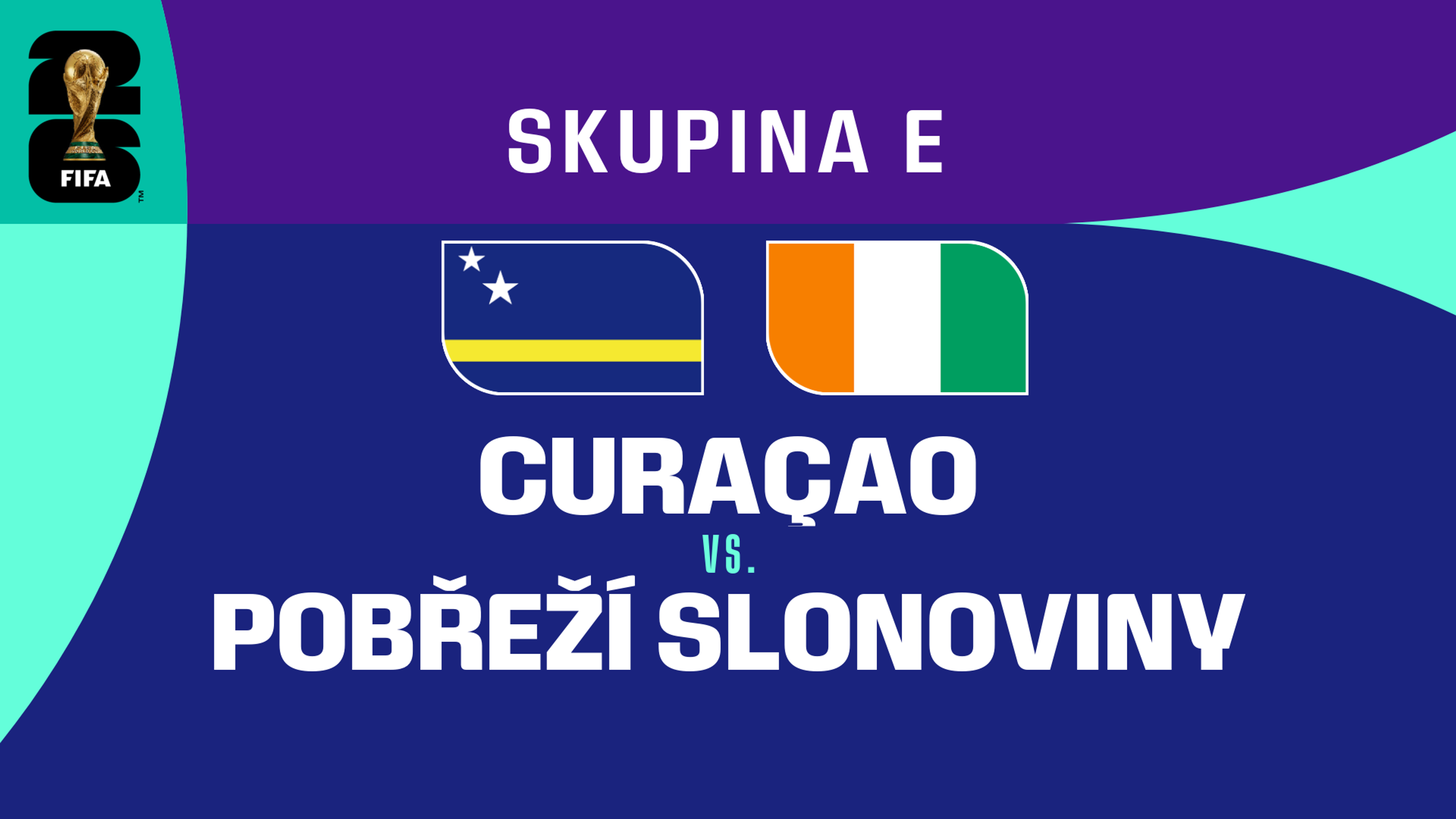Curacao - Pobřeží slonoviny | 25. 6. 2026