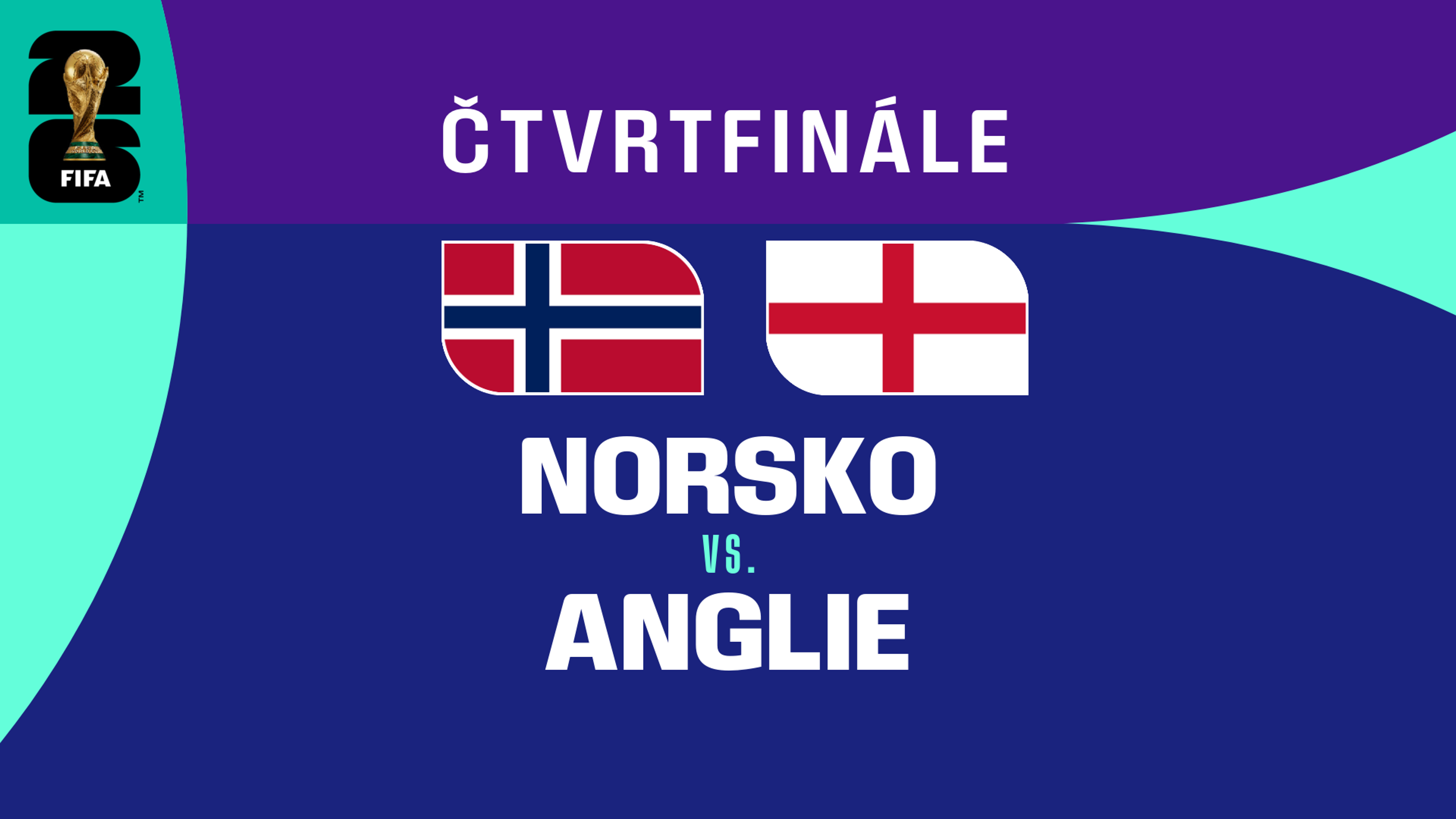 Norsko - Anglie | Čtvrtfinále | 11. 7. 2026