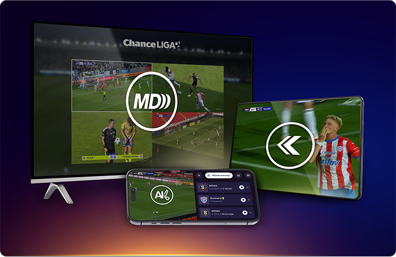 Sledování Chance Ligy na televizi, mobilu a tabletu