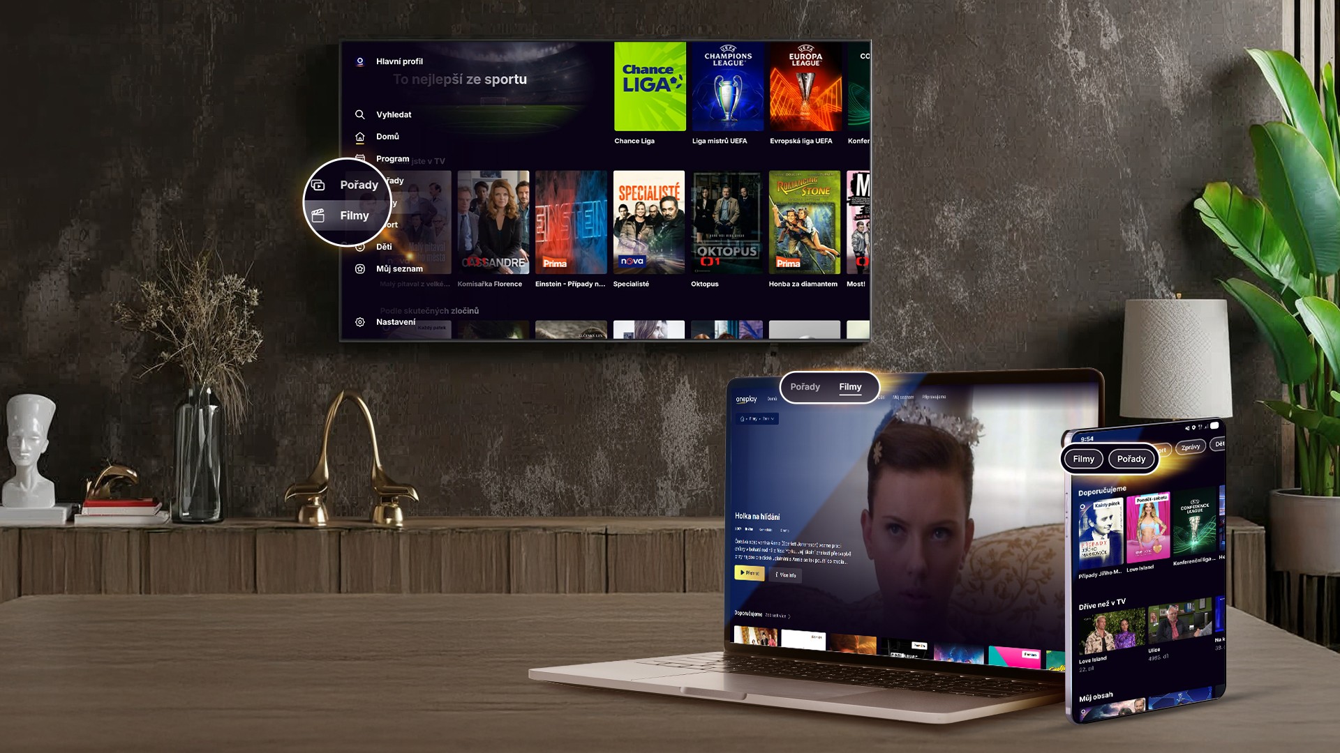 Filmy a pořady na oneplay